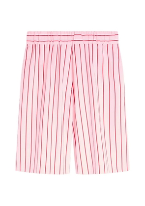 DRIES VAN NOTEN striped cotton shorts - Pink