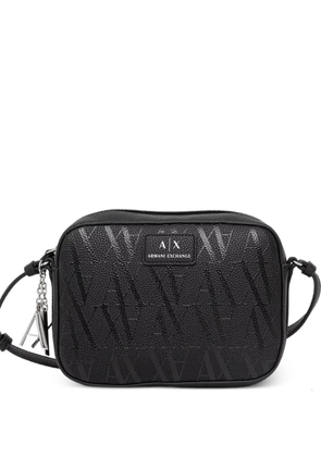Armani Exchange logo shoulder bag - Black
