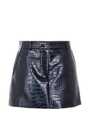 Sportmax Gleba crocodile mini skirt - Black