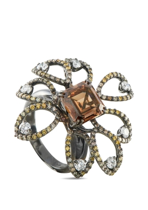 LB Exclusive cocktail diamond ring - Black