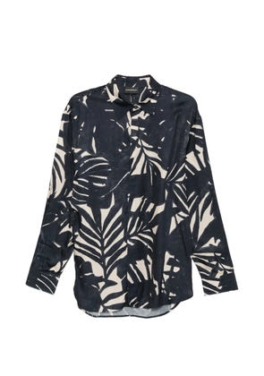 Emporio Armani floral-print shirt - Blue