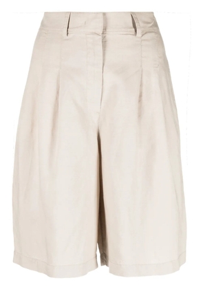 Emporio Armani pleat-detail tailored shorts - Neutrals