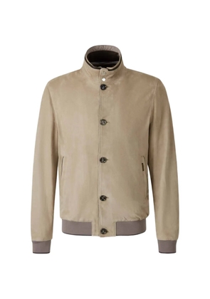 Moorer button zip jacket - Neutrals