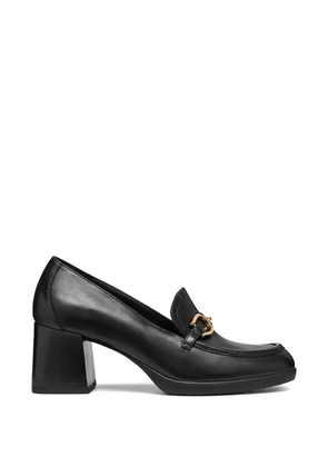Geox black heeled pumps