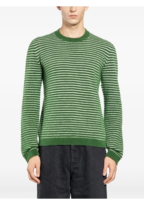 LOEWE striped crew-neck sweater - Green