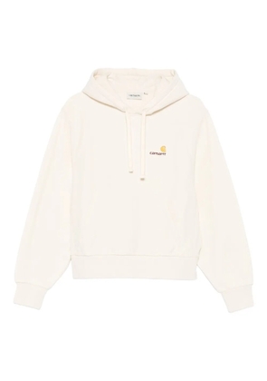 Carhartt WIP embroidered-logo hoodie - Neutrals