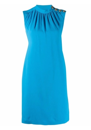 Moschino ruched shift dress - Blue