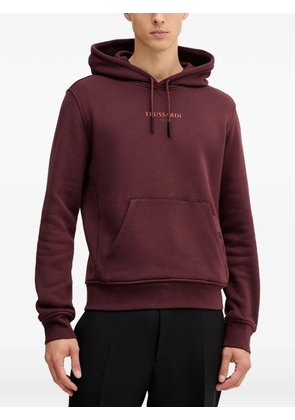 Trussardi cotton jersey hoodie - Red