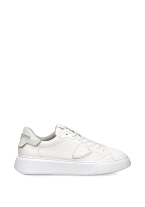 Philippe Model Paris Temple Low leather sneakers - White