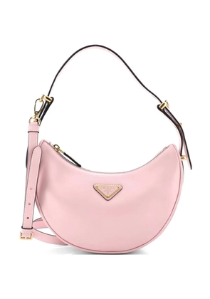 Prada Pre-Owned Arque Half Moon Leather Small hobo bag - Pink