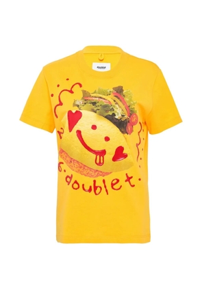 Doublet Ketchup Message Omurice T-Shirt - Yellow