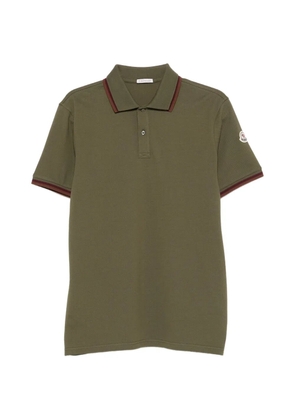 Moncler tipped polo shirt - Green