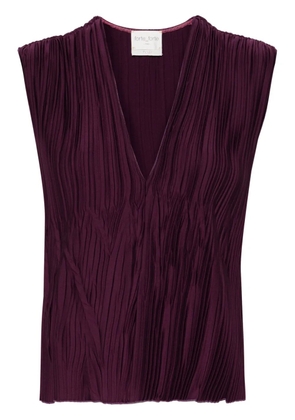 Forte Forte sleeveless pleated blouse - Purple