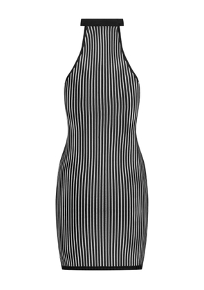 Maison Close Bande à Part striped dress - Black