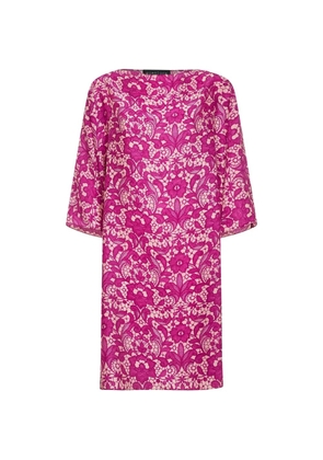 Gianluca Capannolo floral-print silk dress - Pink