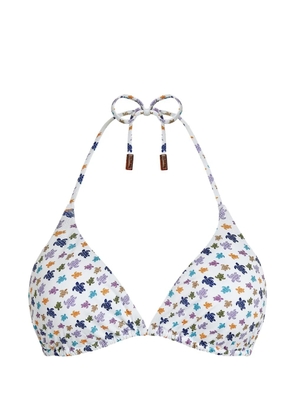 Vilebrequin Micro Ronde des Tortues bikini top - White