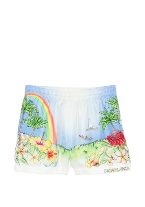 Casablanca Aloha print shorts - White