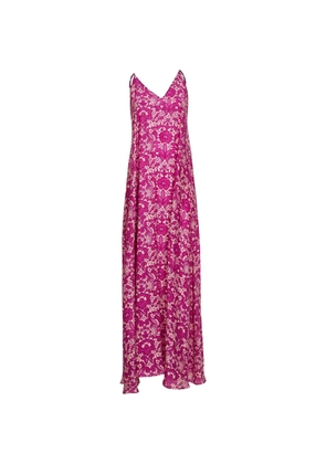 Gianluca Capannolo floral-print V-neck dress - Pink