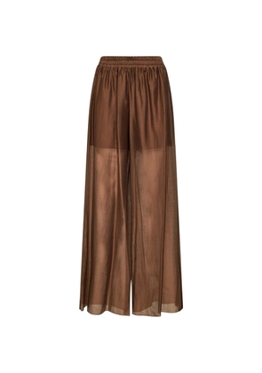 Blanca Vita wide-leg trousers - Brown