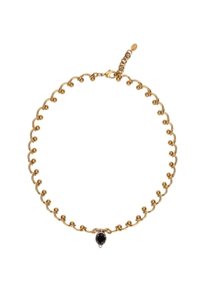 RED(V) knot detail pendant necklace - Gold