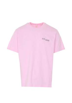 Sunflower crewneck print logo T-shirt - Pink