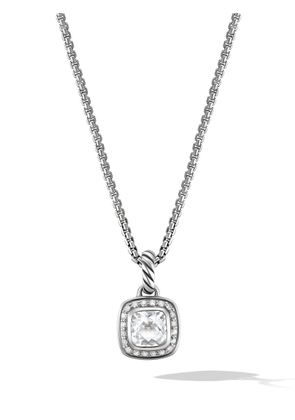 David Yurman sterling silver Petite Albion diamond necklace (7mm)