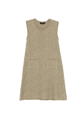 Fabiana Filippi patch-pocket mini dress - Neutrals