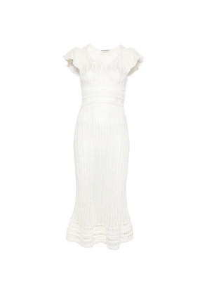 JW Anderson ruffled crochet dress - White