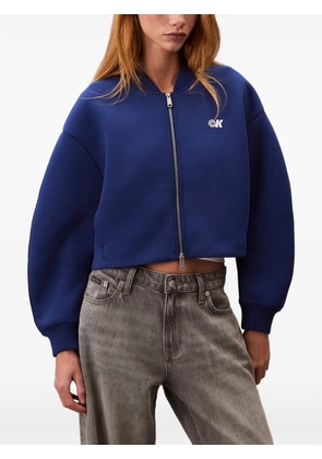 Calvin Klein Jeans logo zip jacket - Blue