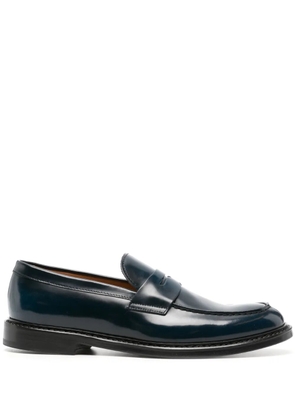 Doucal's penny-slot leather loafers - Black