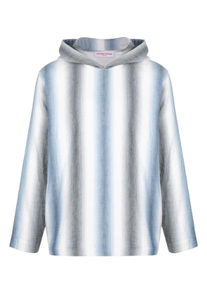 Orlebar Brown Beige Benham Oasis Striped Hoodie - Blue