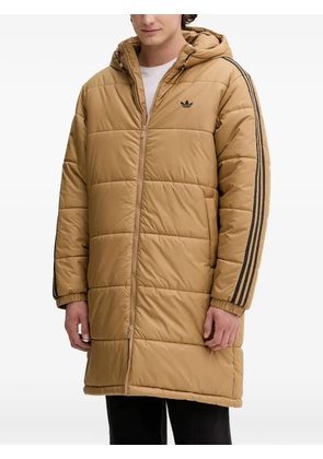adidas logo padded jacket - Neutrals