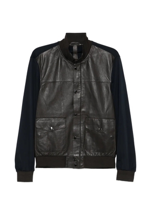 THE JACK LEATHERS brown leather jacket