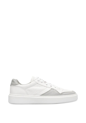Doucal's perforated panel sneakers - White