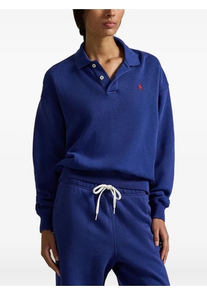 Polo Ralph Lauren logo-embroidered polo top - Blue