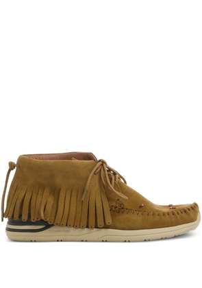 visvim fringed-detail desert boots - Brown