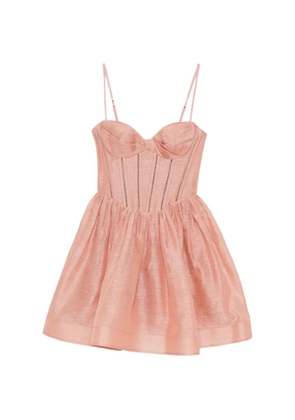 ZIMMERMANN sweetheart-neck mini dress - Pink