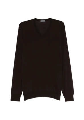Drumohr V-neck long-sleeve sweater - Brown