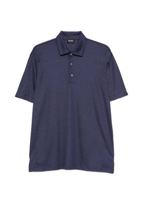 Zegna button polo shirt - Blue