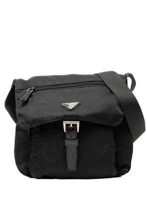 Prada Pre-Owned 2000-2013 Tessuto Zip Buckle Messenger Bag crossbody bag - Black