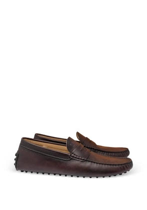 Tod's leather penny loafers - Brown