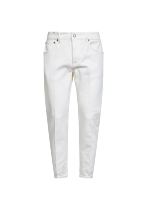 PT Torino logo-patch jeans - White
