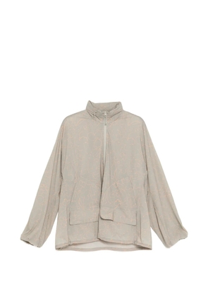 JNBY floral-print oversized jacket - Neutrals