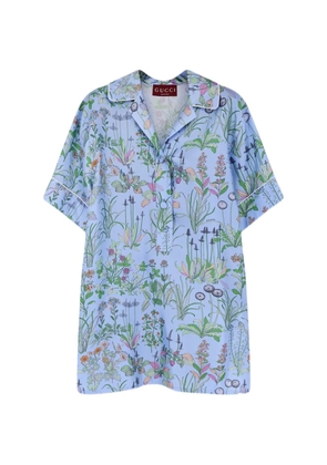 Gucci floral print blouse - Blue