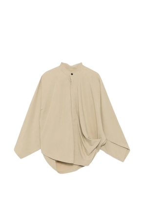 CROQUIS asymmetric loose shirt - Neutrals
