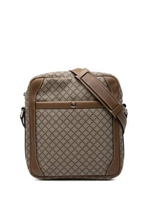 Gucci Pre-Owned 2000-2015 Diamante Coated Canvas Zip crossbody bag - Brown