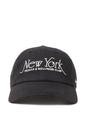 Sporty & Rich NY 94 embroidered cap - Black