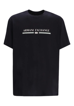Armani Exchange logo-print cotton T-shirt - Black