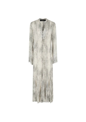 Federica Tosi snakeskin-pattern dress - Neutrals