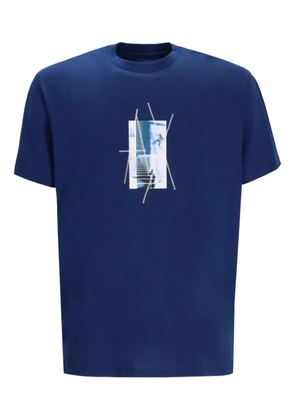 Armani Exchange graphic print T-shirt - Blue
